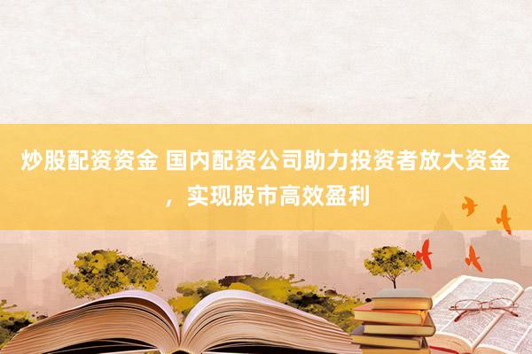 炒股配资资金 国内配资公司助力投资者放大资金，实现股市高效盈利