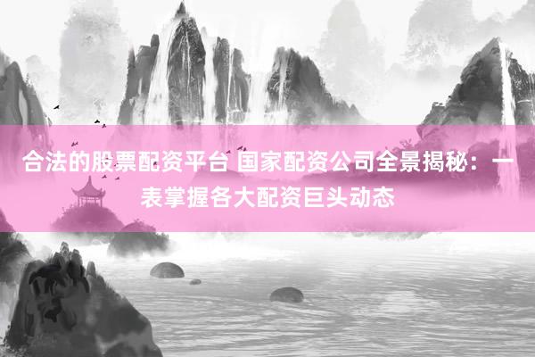 合法的股票配资平台 国家配资公司全景揭秘：一表掌握各大配资巨头动态
