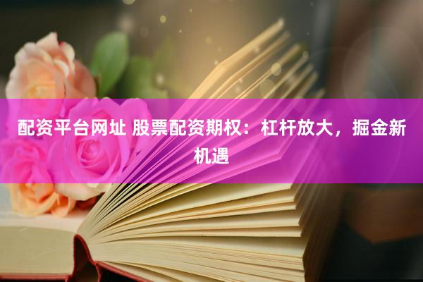 配资平台网址 股票配资期权：杠杆放大，掘金新机遇