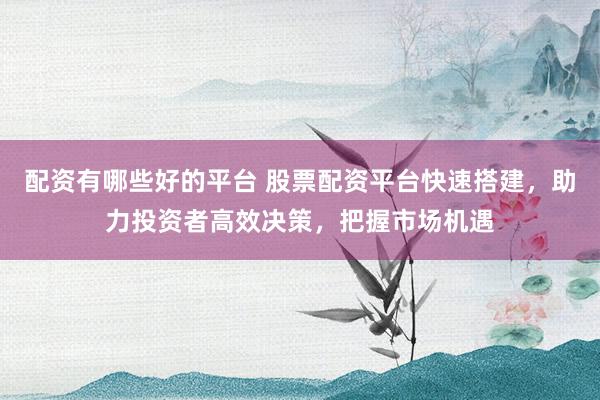 配资有哪些好的平台 股票配资平台快速搭建，助力投资者高效决策，把握市场机遇