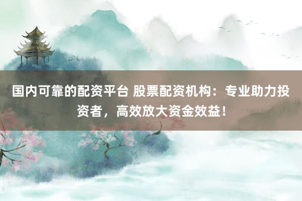 国内可靠的配资平台 股票配资机构：专业助力投资者，高效放大资金效益！